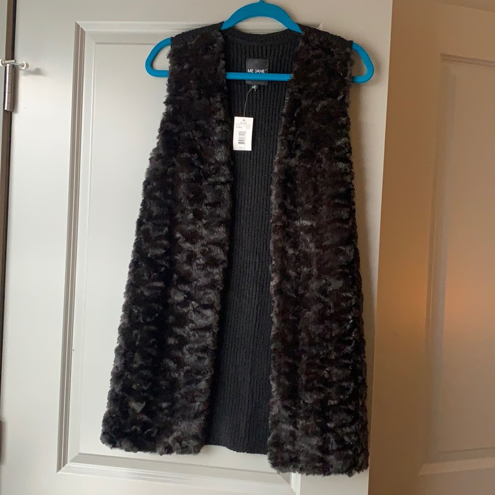 ME JANE FUR/KNIT VEST